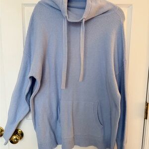 Light Blue Cowl Neck Sweater